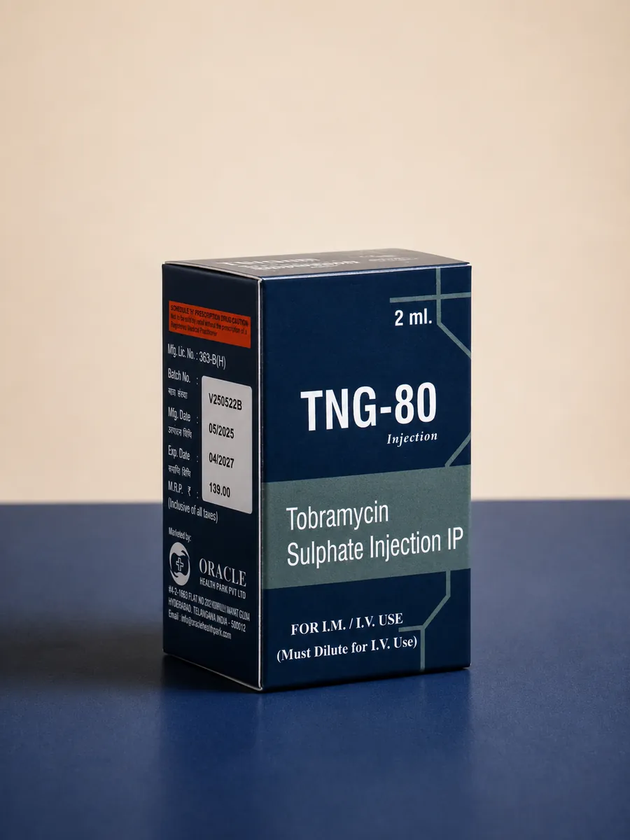 Inj. TNG 80mg/2ml pack shot
